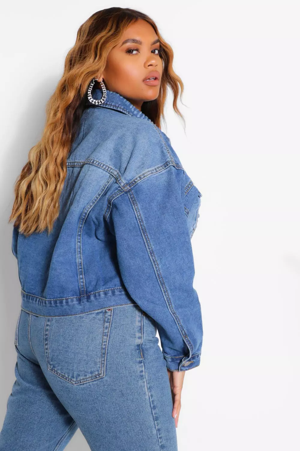 Super distressed denim store jacket